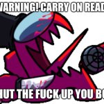 “Carry on reading” shut up you bot meme