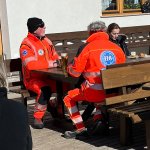 Ambulance guys drinking beer