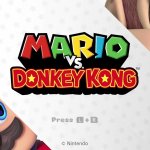 Mario versus donkey Kong title screen