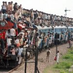 Indians on a train