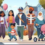 random people on a sidewalk