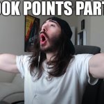 We got 100k points :D | 100K POINTS PARTY | image tagged in charlie woooh,points,party | made w/ Imgflip meme maker