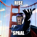 Magneto lifts $PAAL | RISE; $PAAL | image tagged in magneto lift,cryptocurrency | made w/ Imgflip meme maker