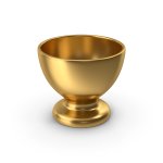 Golden egg cup