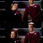 Janeway and Seven in the Ready Room