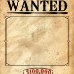 Most wanted poster