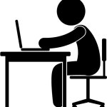 Worker at desk