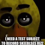 need test subject | I NEED A TEST SUBJECT TO RECORD SKEEBLSES RIZZ | image tagged in gifs,rizz,test subject | made w/ Imgflip video-to-gif maker