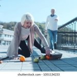 Old Woman Falls While Shopping