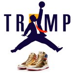 Air Trump Gold High Top Sneakers Meme