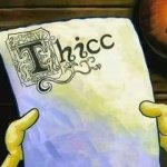 SpongeBob Reading the Paper : Thicc