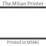 The MSian Printer meme
