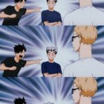 Tsuki, Bokuto, and Kuroo meme