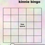 Kinnie Bingo Template meme