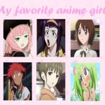 my favorite anime girls | image tagged in my favorite anime girls,anime,nezuko,girls,female,classics | made w/ Imgflip meme maker