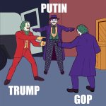 Three Jokers FaceOff Trump Putin GOP Meme