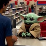 BABY YODA CHECKOUT LINE