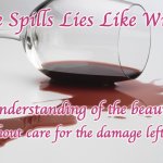He spills lies like wine | He Spills Lies Like Wine; With no understanding of the beauty being lost; And without care for the damage left behind | image tagged in spilled wine | made w/ Imgflip meme maker