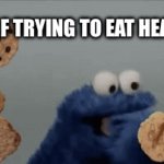 Yummy | DAY 1 OF TRYING TO EAT HEALTHY: | image tagged in gifs,diet | made w/ Imgflip video-to-gif maker