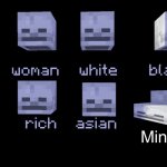 Empty Skulls of truth (Minecraft) | Minorities | image tagged in empty skulls of truth minecraft | made w/ Imgflip meme maker
