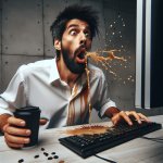 spitting coffee reaction Meme Generator - Imgflip