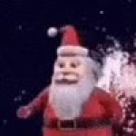 Santa Running GIF Template