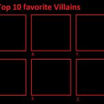 Top 10 Favorite Villains meme