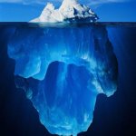 iceberg | HUMANS HAVE ONLY EXPLORED 5% OF THE OCEAN; THAT SCARY 95% | image tagged in iceberg,memes,funny,funny memes | made w/ Imgflip meme maker