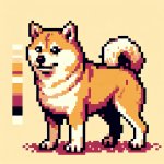 Pixelized Doge template