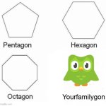Yourfamilygon | Yourfamilygon | image tagged in memes,pentagon hexagon octagon | made w/ Imgflip meme maker