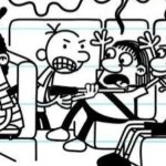 greg heffley holding a gun to a family of three template