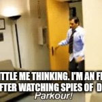 POV | LITTLE ME THINKING. I'M AN FBI AGENT AFTER WATCHING SPIES OF  DISGUISE | image tagged in gifs,kids,lol,weird,me and the boys | made w/ Imgflip video-to-gif maker