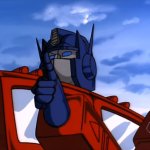 Transformers Optimus Prime Shhh template