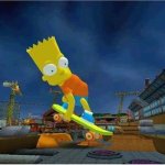 Slavic Simpsons Skateboarding meme