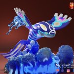 Kyogre rising up out of water