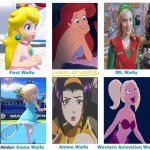 waifu chart | image tagged in waifu chart,mario,the little mermaid,disney,nintendo,women | made w/ Imgflip meme maker