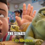 US right now: | PUTIN; BIDEN; I’m Biden; THE SENATE | image tagged in kid taunts leo,leo | made w/ Imgflip meme maker