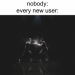 literally every new user | nobody:
every new user:; following every single stream on the site | image tagged in gifs,mm chezburger,new user,average | made w/ Imgflip video-to-gif maker