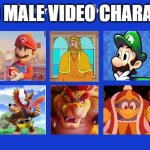top 10 male video game characters meme