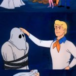 Scooby Doo Ghost Meme (No face) | LETS SEE WHO YOU ARE; DAD!!! | image tagged in scooby doo ghost meme no face | made w/ Imgflip meme maker
