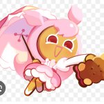 Cherry Blossom Cookie Cute Pose