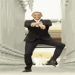 you have encountered Obamna, he comes once every million memes | image tagged in gifs,say hi to obamna | made w/ Imgflip video-to-gif maker