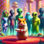 sad hamster delivering managed democracy on alien races