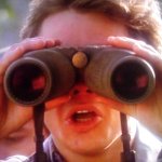 Carl with Binoculars template