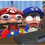 Mario And SMG4 Shocked