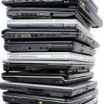 stack of laptops