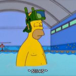 Homer Simpson in Pool