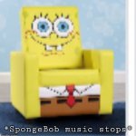 Chair | *SpongeBob music stops* | image tagged in chair | made w/ Imgflip meme maker