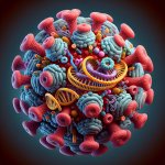 Picture of the HIV virus