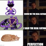 show me the real | SHOW ME THE REAL CATNAP; I SAID THE REAL CATNAP; PERFECTION | image tagged in show me the real | made w/ Imgflip meme maker